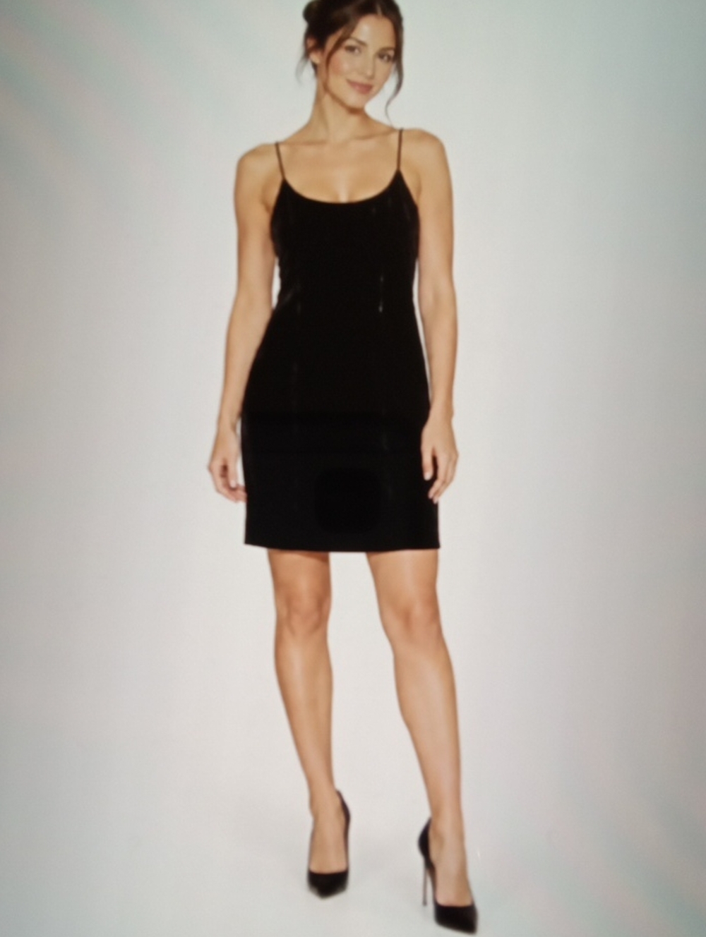 Vintage Ralph Ralph Lauren Velvet Mini Dress Spaghetti Straps New Years Homecomi